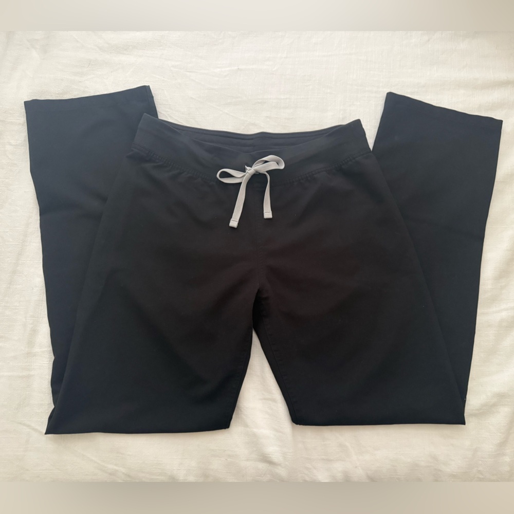 Figs Livingston Basic Scrub Pants- Black, Small